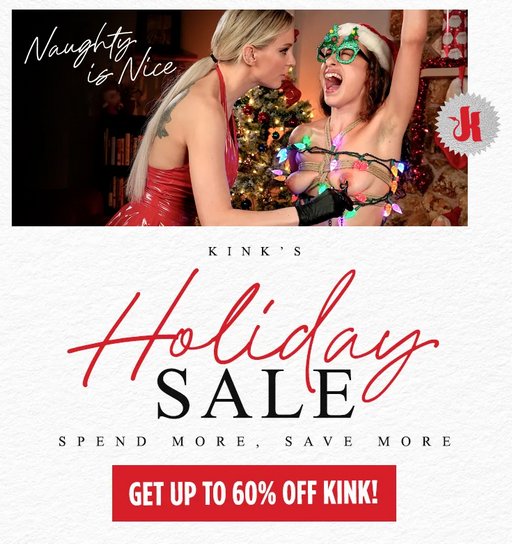 Kink.com 2024 holday sale christmas card